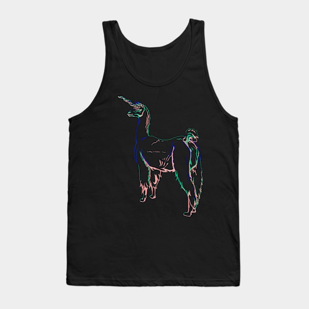 Llama Unicorn Tank Top by RaLiz